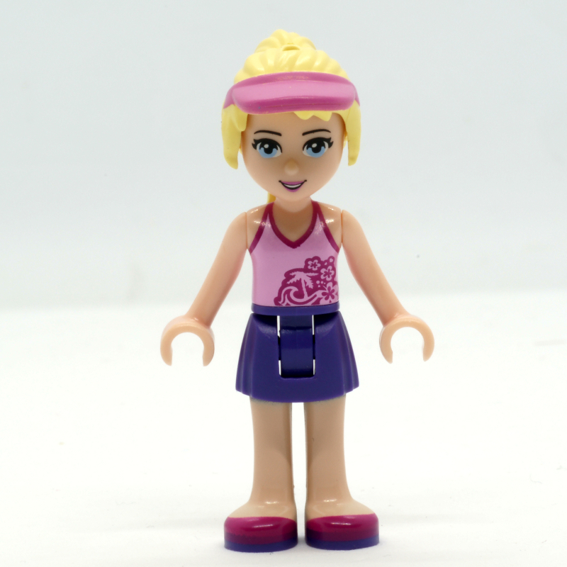 Lego Stephanie - Bright Pink Top, Dark Purple Skirt