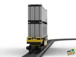 Wagon train with containers