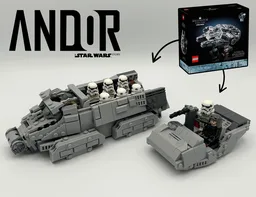 Imperial Troop Transport & Armored Speeder from ANDOR (75375 Alternate Models)