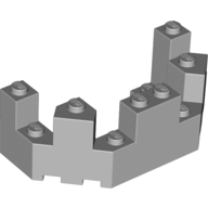 Lego Castle Turret Top 4 x 8 x 2 1/3 / Light Bluish Gray