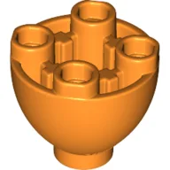 Brick Round 2 x 2 x 1 1/3 Inverted / Orange