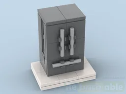 2-door fridge: hinged doors