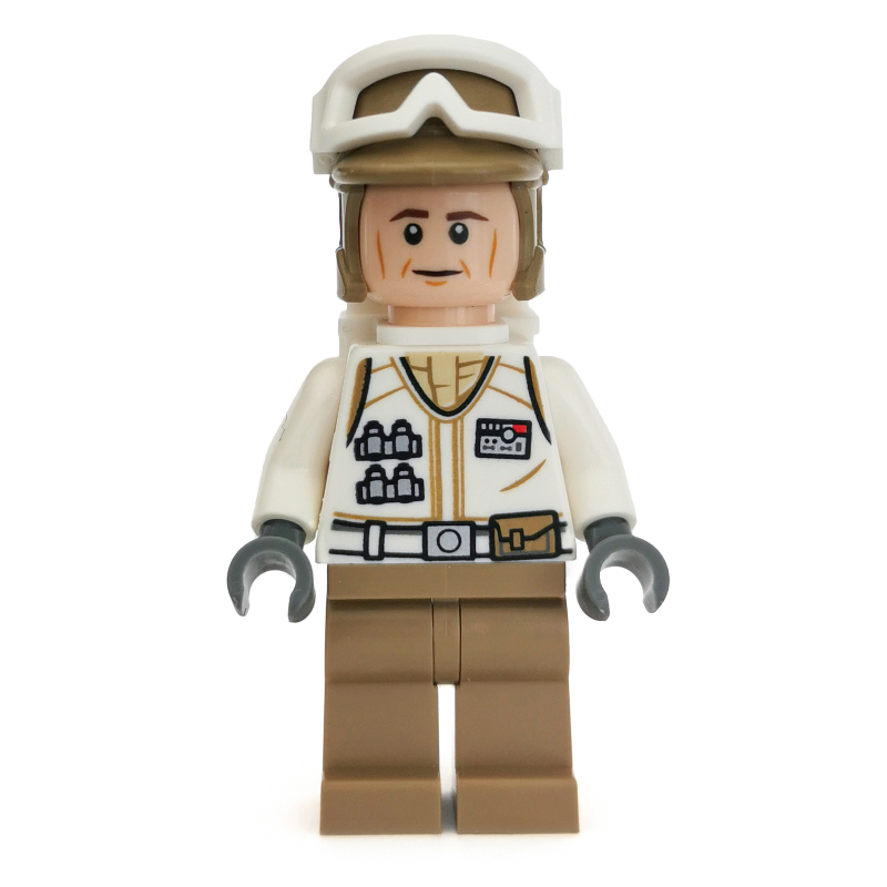 Lego Rebel Trooper in Hoth Uniform, Dark Tan Hat, Cheek Lines
