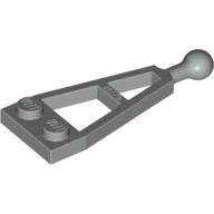Lego Plate Special 1 x 2 with Long Towball / Light Gray