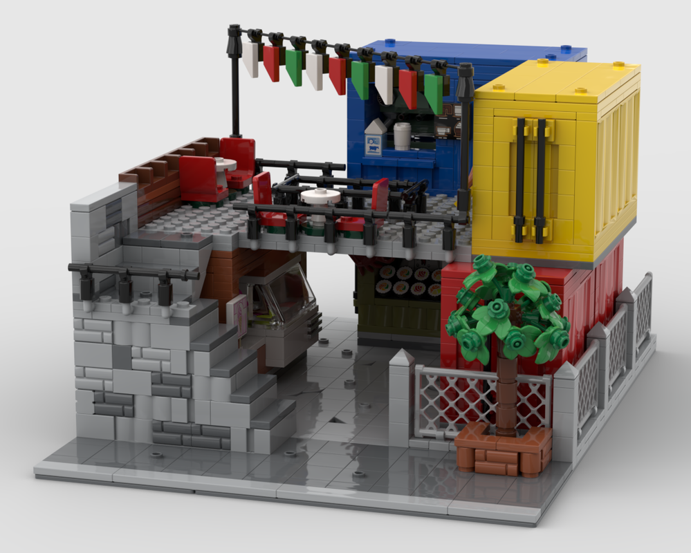 Lego Modular Food Market