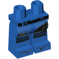 Lego Hips and Blue Legs with Belt, Kneepads / Blue