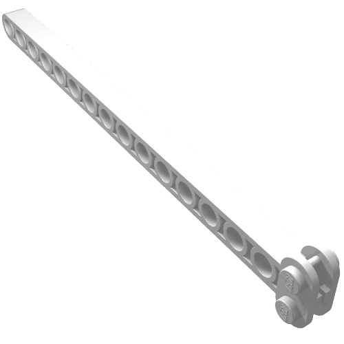 Lego Crane Arm Centre, 16 x 2 x 1 / White