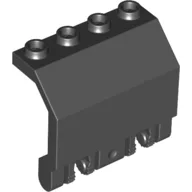 Hinge Panel 2 x 4 x 3 1/3 Locking Dual 2 Fingers / Black
