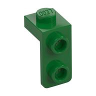 Lego Bracket 1 x 1 - 1 x 2 / Green