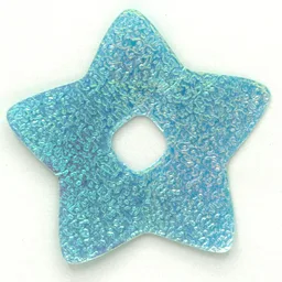 Clikits Icon Accent, Star 4 3/4 x 4 3/4 with Textured Surface / Light Turquoise