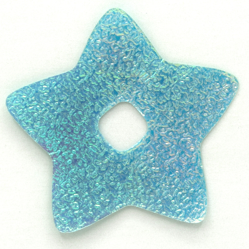 Lego Clikits Icon Accent, Star 4 3/4 x 4 3/4 with Textured Surface / Light Turquoise
