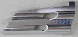 Technic, Panel Fairing # 3 Large Long, Large Holes, Side A with Fading Blue Checkered Pattern (Sticker) - Set 8458