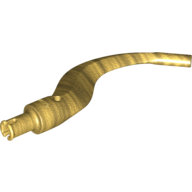 Lego Plant / Animal Body Part, Tree / Branch / Tail / Appendage Bladed with Pin / Pearl Gold
