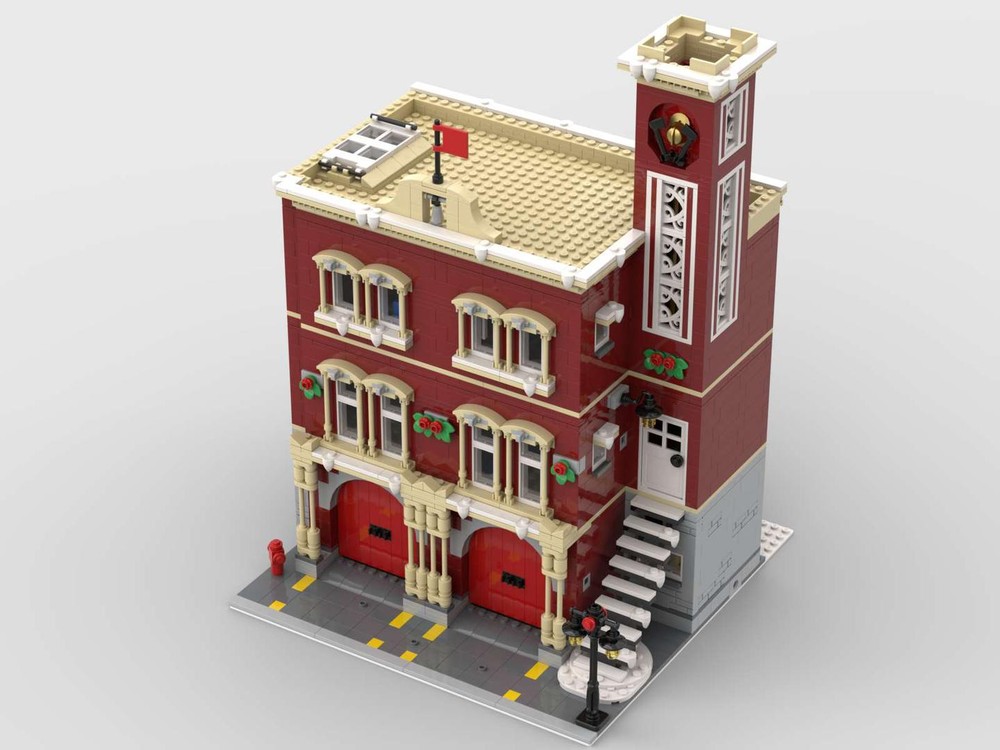 Lego Modular Winter Fire Station