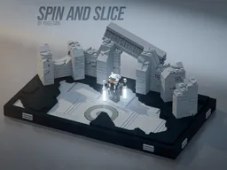 PiXEL-DANs Spin and Slice Diorama
