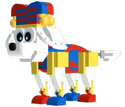 Pomni from The Amazing Digital Circus - As a Beagle!