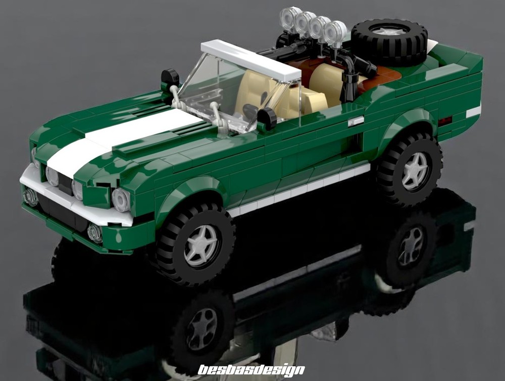 Lego Ford Mustang ('67 Shelby Mustang off-roader Gas Monkey version)