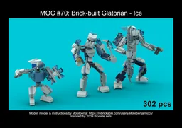 Brick-built Glatorian - Ice