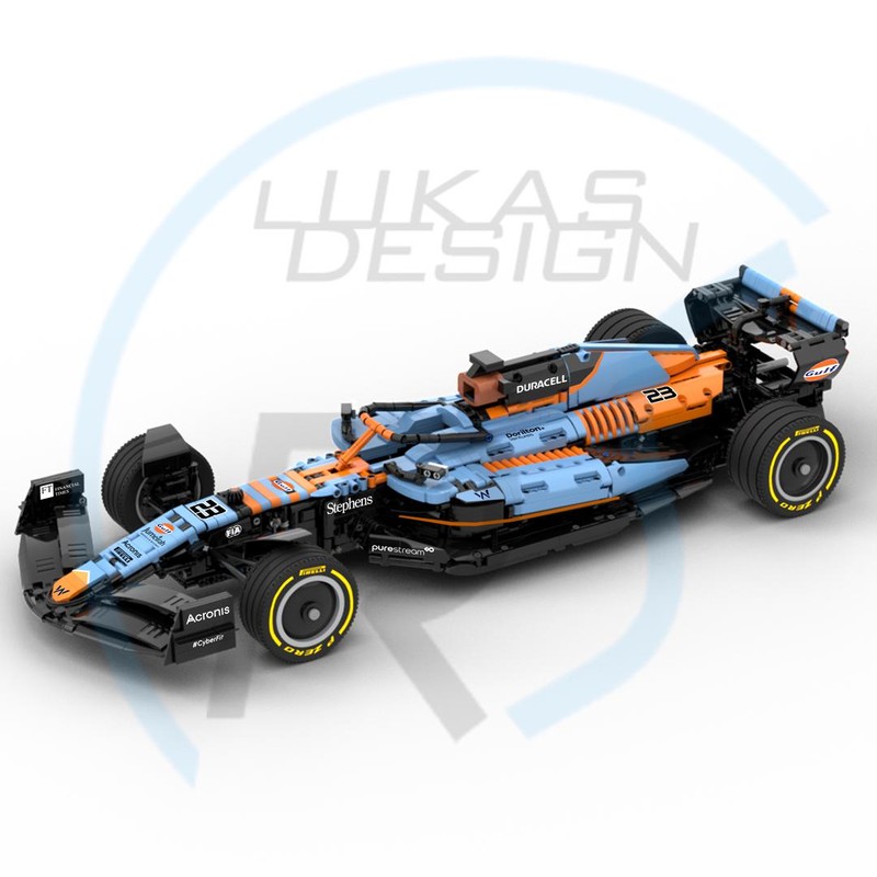 Lego Williams F1 Racing FW45 Gulf Livery 1:8 Scale