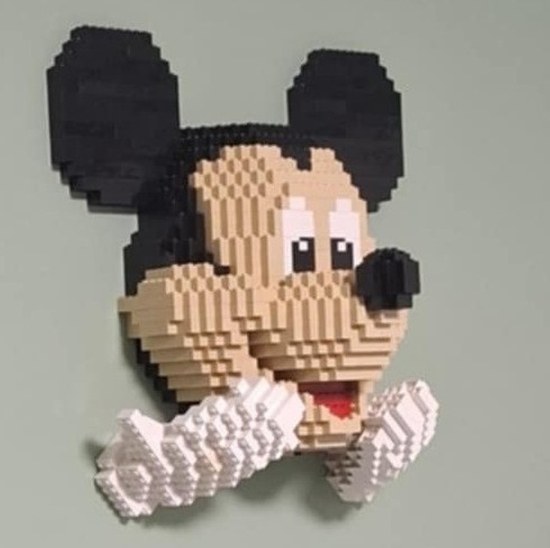 Lego Mickey Mouse wall decoration