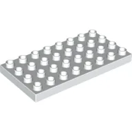 Duplo Plate 4 x 8 / White