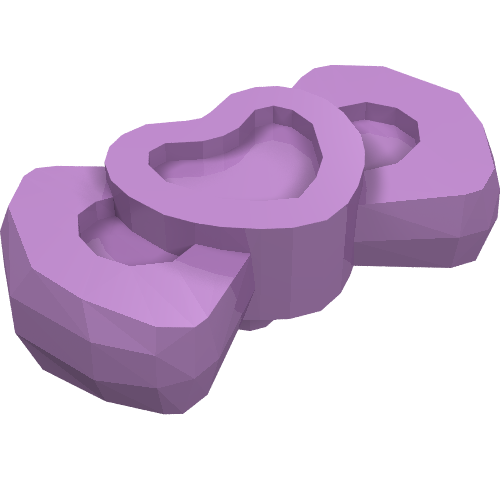 Lego Headwear Accessory Bow with Heart (Animal Grooming Kit) / Medium Lavender