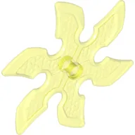 Large Figure Weapon 6 Blade Ninja Star / Shuriken / Trans-Neon Green