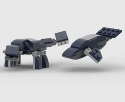 Ankylosaurus & Bluewhale