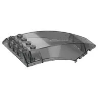 Windscreen 10 x 6 x 2 Curved / Trans-Black