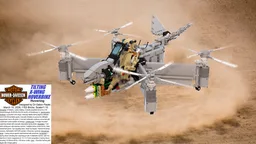 Tilting X Winged Hoverbike