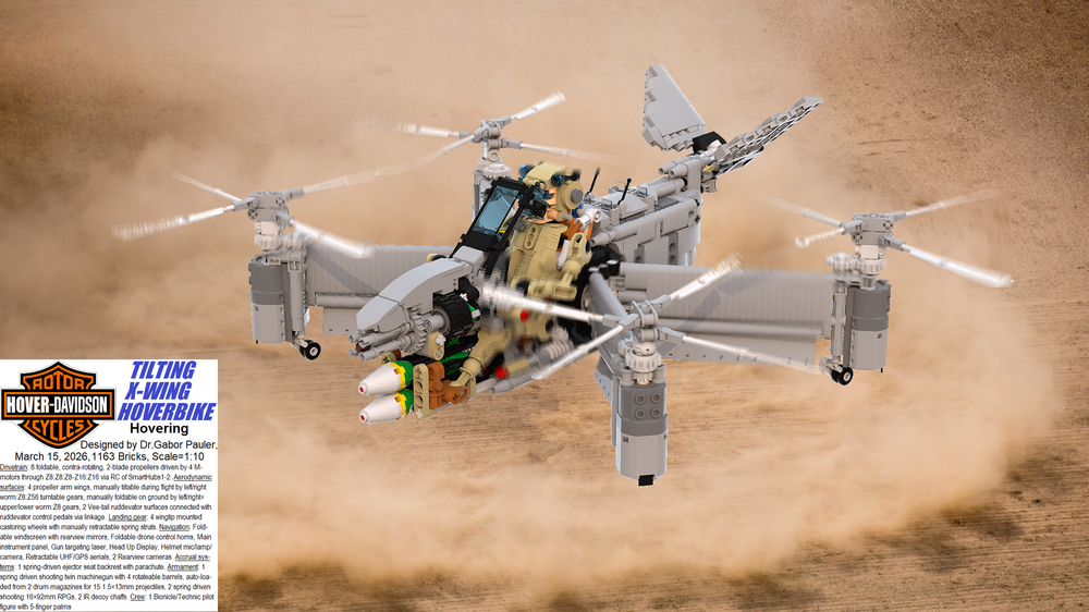 Lego Tilting X Winged Hoverbike