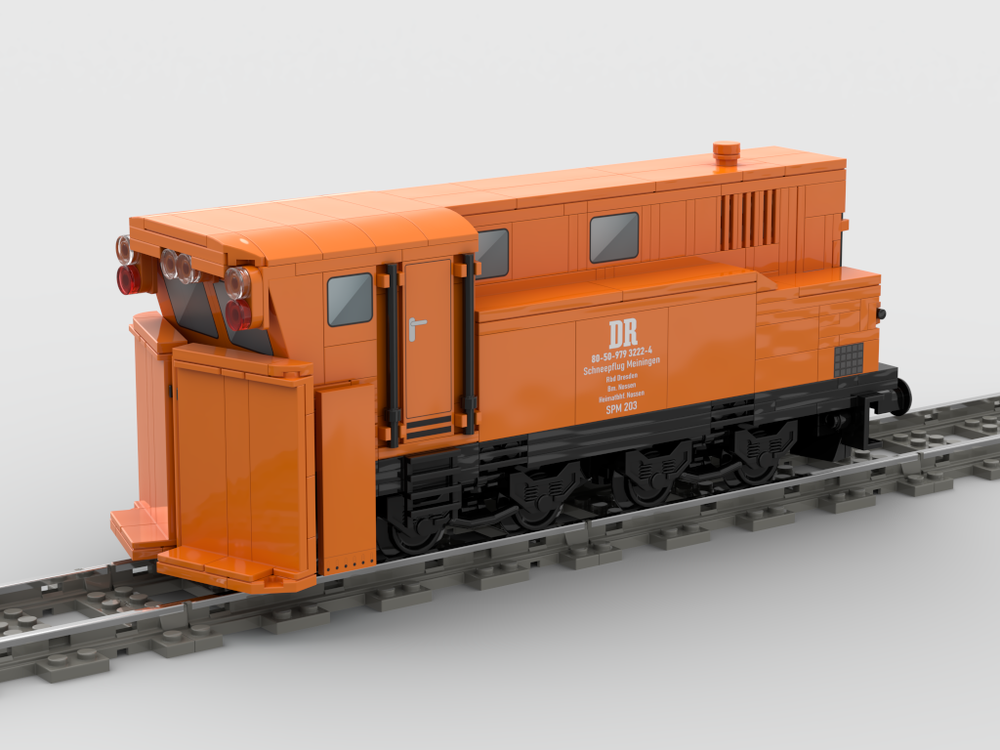 Lego Snowplough type “Meiningen” of the Deutsche Reichsbahn