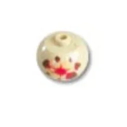 Pen Bead, Round Orb with Explosion Print
