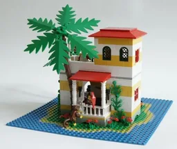 Small island outpost