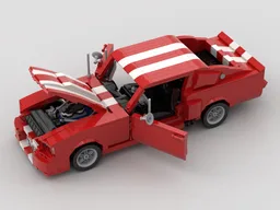 67 Shelby GT500 Red/White