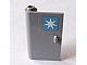 Lego Door 1 x 3 x 4 Left - Open Between Top and Bottom Hinge with Maersk Star Logo Pattern (Sticker) - Set 10219