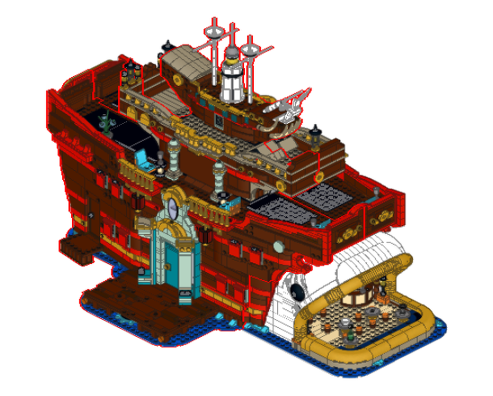 Lego 75640-1 The Baratie Floating Restaurant full ship