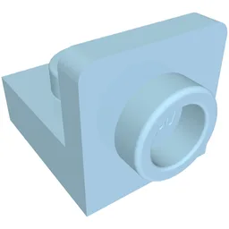 Bracket 1 x 1 - 1 x 1 Inverted / Bright Light Blue