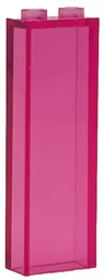 Brick 1 x 2 x 5 / Trans-Dark Pink