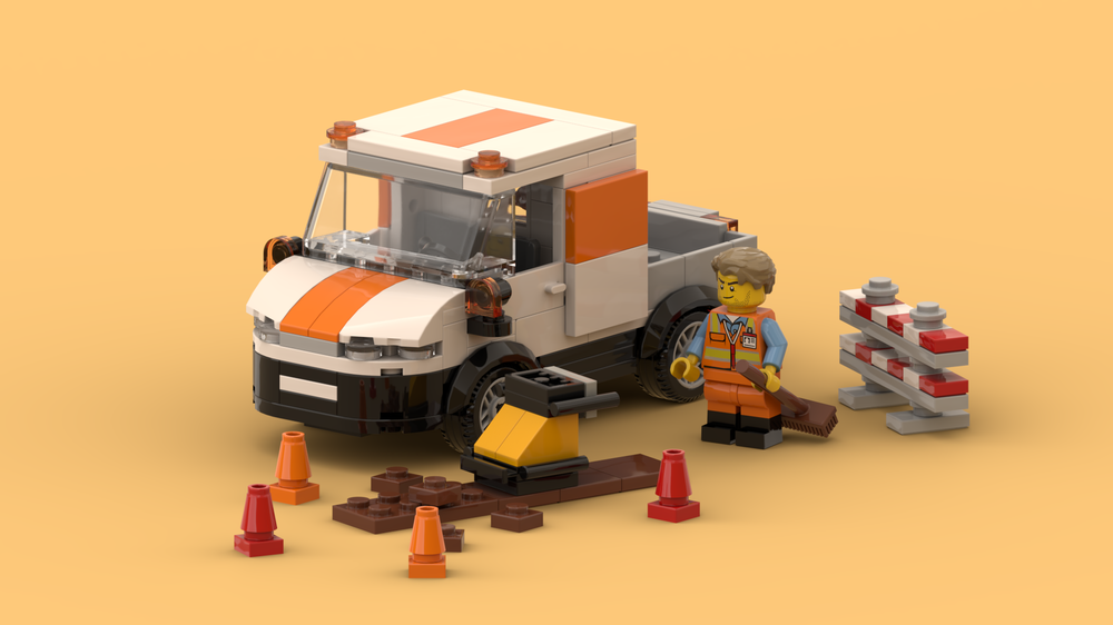 Lego HandyHudson Truck-Van Road Construction