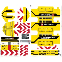 Sticker Sheet for Set 42009-1 / [No Color/Any Color]