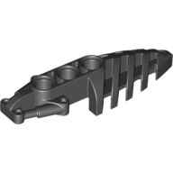 Lego Large Figure Foot, with 3 Holes, Visorak / Black