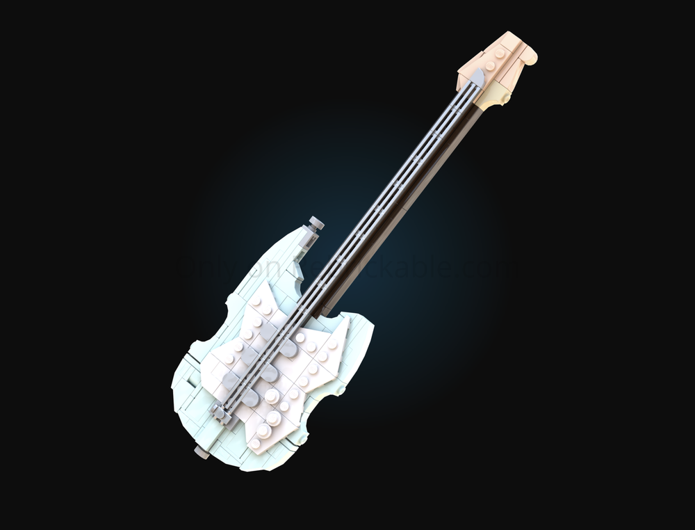 Lego Guitar - light aqua edition