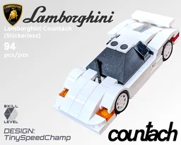 Tiny Lamborghini Countach (Stickerless)