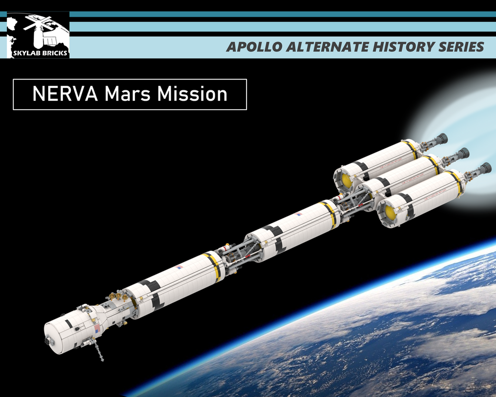 Lego NERVA Mars Mission IMIS Spacecraft 1:110 Scale
