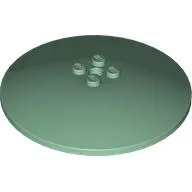 Dish 8 x 8 Inverted [Radar], Solid Studs, Rounded Anti-stud Underside / Sand Green