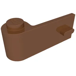 Door 1 x 3 x 1 Left / Reddish Brown