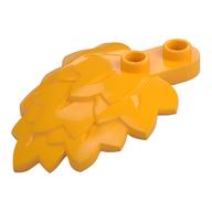 Lego Plant, Leaves Stacked 4 x 5 x 1 2/3 / Bright Light Orange