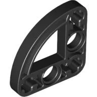 Technic Beam 3 x 3 L-Shape with Quarter Ellipse Thin / Black