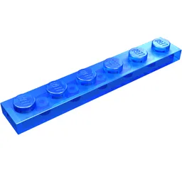 Plate 1 x 6 / Trans-Dark Blue